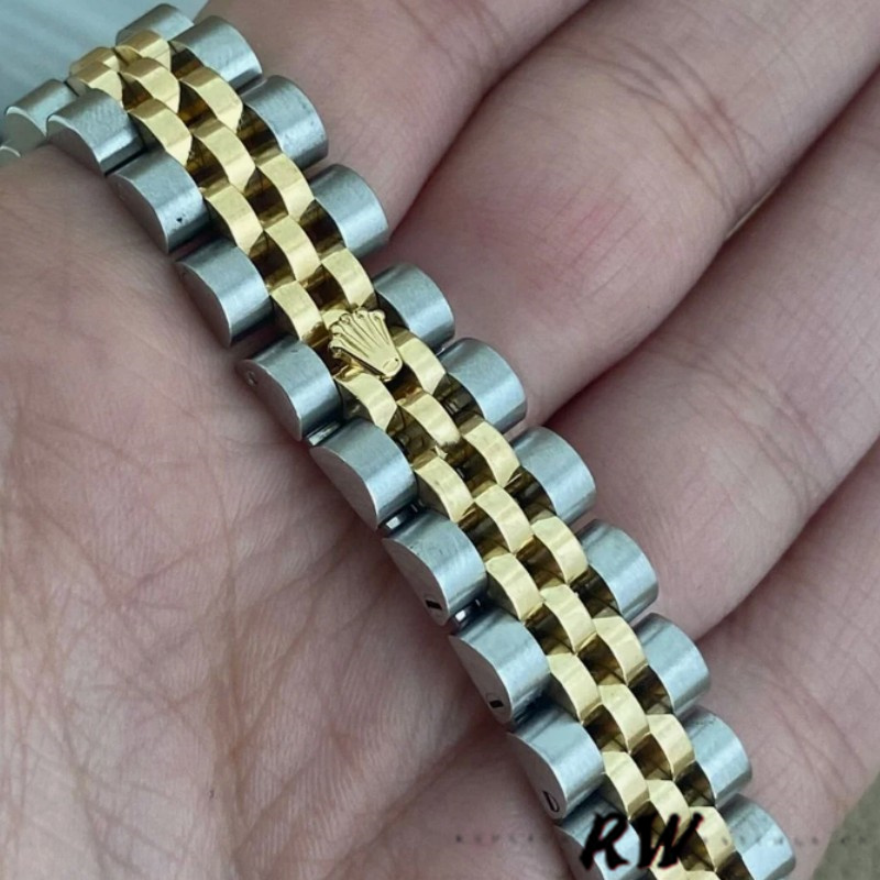 Rolex Datejust 179163 Champagne Jubilee Diamond Dial Domed Dezel 26MM Lady Replica Watch - Image 4