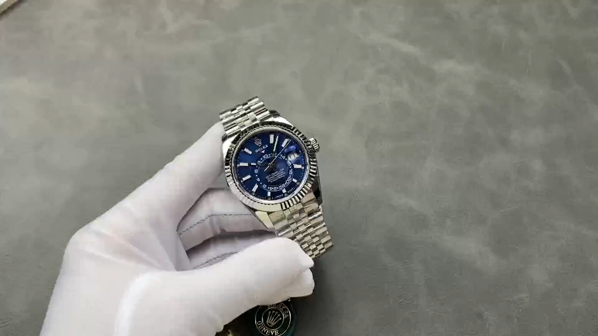 Rolex Sky-Dweller 42 m336934 0006 Fluted Bezel Blue Dial Replica Watch - Image 2