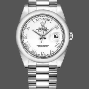 Rolex Day-Date 118209 White Gold White Dial 36mm Unisex Replica Watch