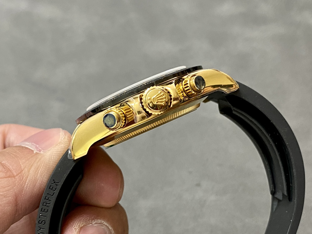 Rolex Daytona 116518LN Rubber Strap MOP Diamond Dial 40mm Mens Replica Watch - Image 8