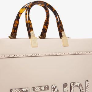 Fendi Sunshine Medium Snakeskin Shopping Bag