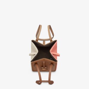 Fendi Origami Mini Multicolour Leather Mini Bag That Can Be Transformed