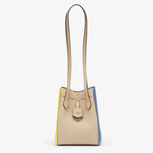 Fendi Origami Mini Multicolour Leather Mini Bag That Can Be Transformed