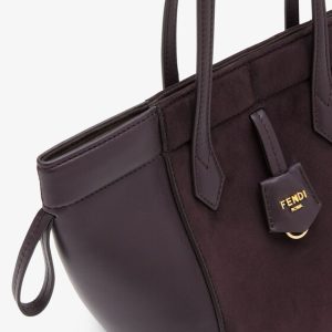 Fendi Origami Mini Transformable Suede and Leather Mini Bag
