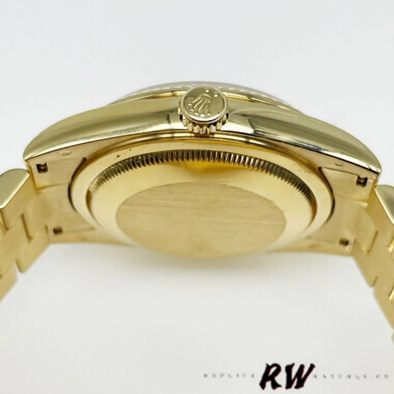 Rolex Day-Date 118238 Silver Diamond Dial 36mm Unisex Replica Watch - Image 3