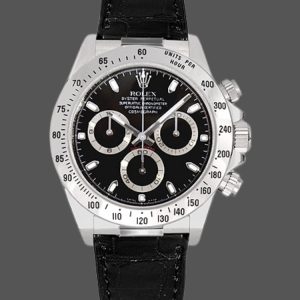 Rolex Daytona 116519 White Gold Black Dial 40mm Mens Replica Watch