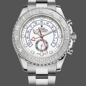 Rolex Yacht Master II 116689 White Dial Platinum 44mm Mens Replica Watch