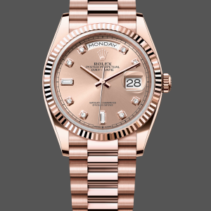 Rolex Day-Date m128235 0009 Everose Gold Pink Rose Dial 36MM Unisex Replica Watch
