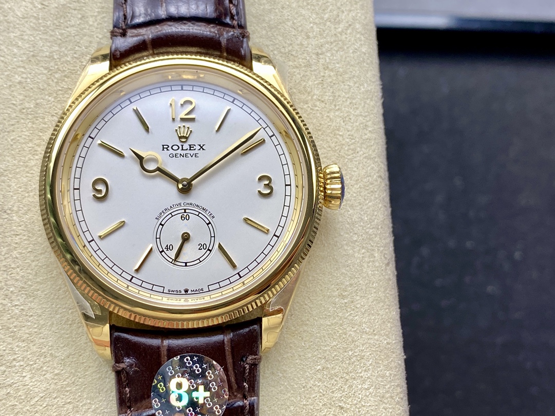 Rolex 1908 Yellow Gold 52508 0006 39 mm Replica Watch - Image 3
