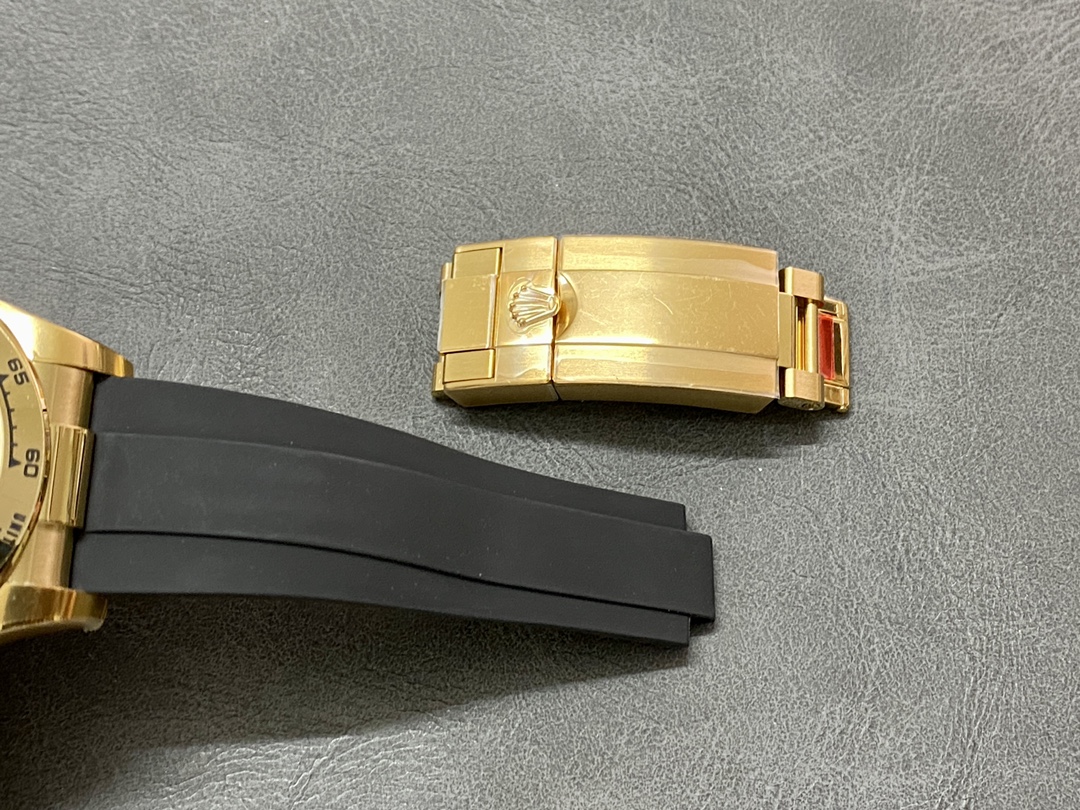 Rolex Daytona 116528 White Arabic Dial Yellow Gold 40mm Mens Replica Watch - Image 10