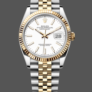 Rolex Datejust m126233 0019 White Index Dial Fluted Bezel 36MM Unisex Replica Watch
