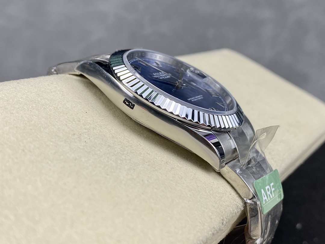 Rolex Datejust 126334 0025 Fluted Bezel Blue Roman Numeral Dial 41MM Mens Replica Watch - Image 7
