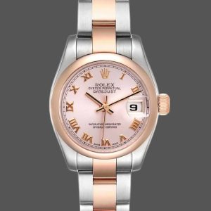 Rolex Datejust 179161 Stainless Steel and Everose Gold Pink Roman Dial 26MM Lady Replica Watch