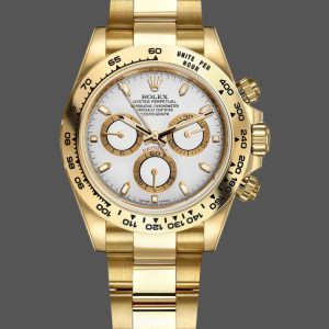 Rolex Daytona 116508 Yellow Gold White Index Dial 40MM Mens Replica Watch