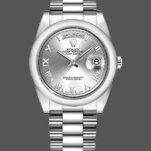 Rolex Day-Date 118209 White Gold Silver Dial Automatic 36mm Unisex Replica Watch