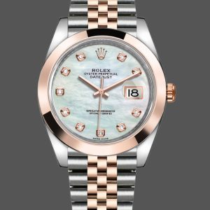Rolex Datejust 126301 White Mother of Pearl Diamond Dial 41MM Mens Replica Watch