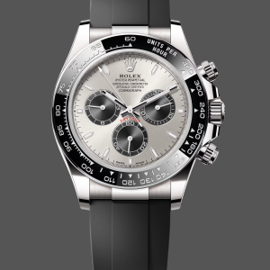 Rolex Daytona 126519LN 0006 40mm Silver Ghost Dial White Gold Oysterflex