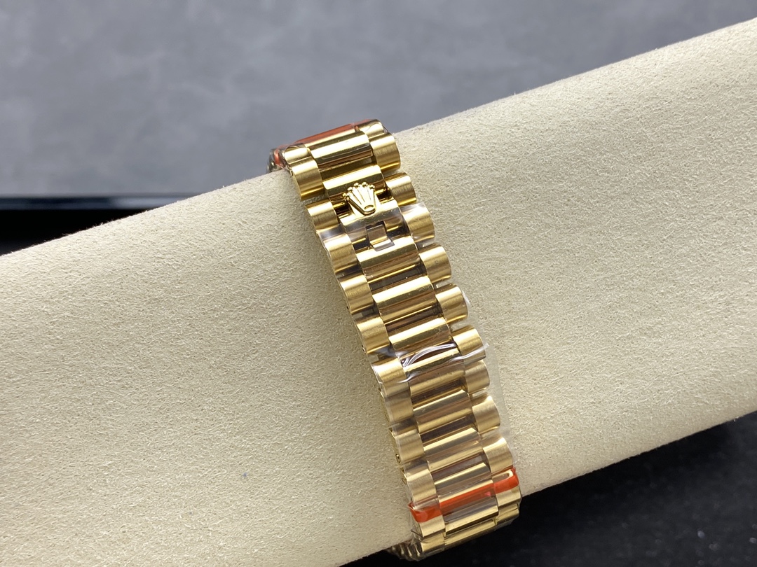 Rolex Day-Date 128348RBR Green Ombre Diamond Dial Yellow Gold 36MM Unisex Replica Watch - Image 10