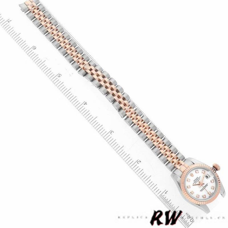 Rolex Datejust 179171 White Diamond Dial Fluted Bezel 26MM Lady Replica Watch - Image 6