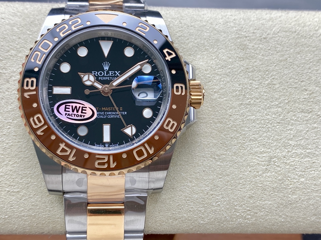 Rolex GMT-Master II 126711CHNR Black Dial 40mm Mens Replica Watch - Image 3