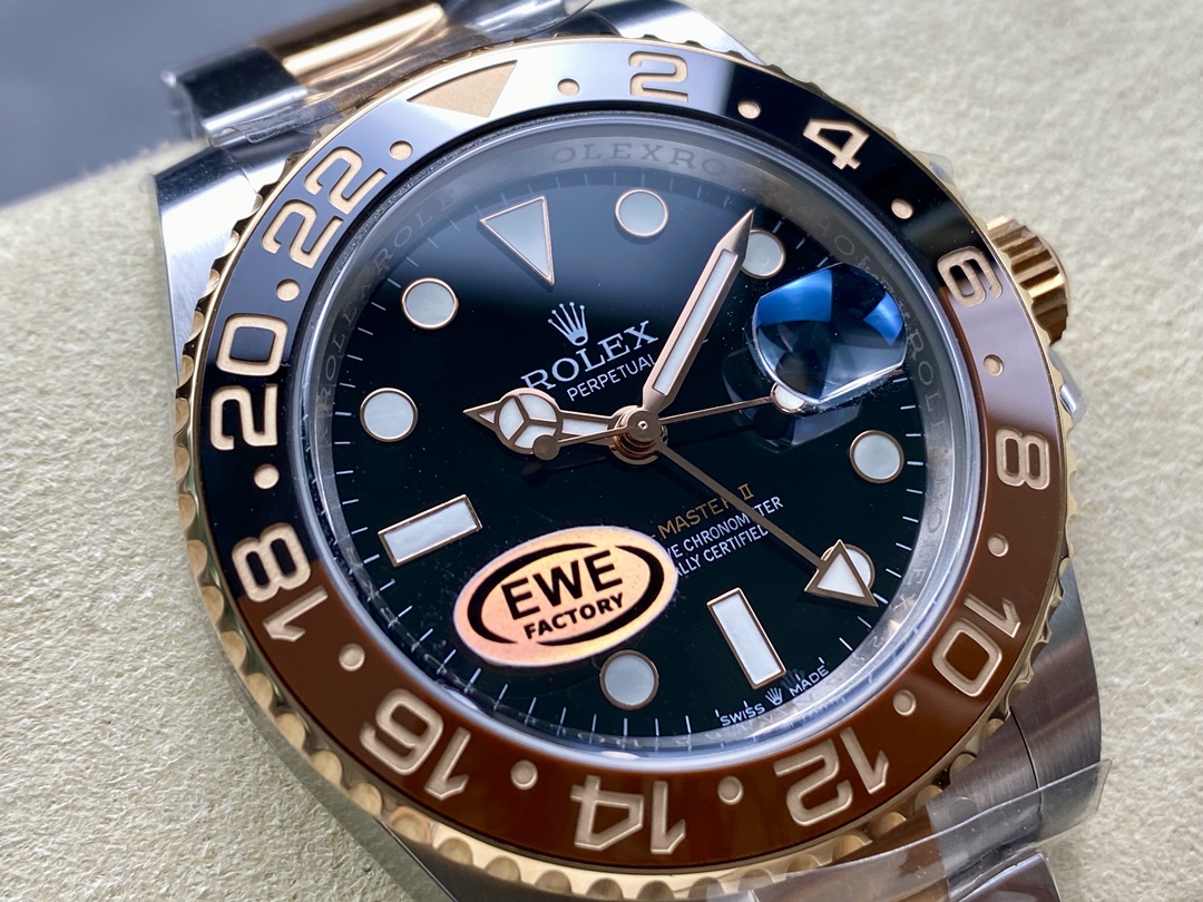 Rolex GMT-Master II 126711CHNR Black Dial 40mm Mens Replica Watch - Image 4