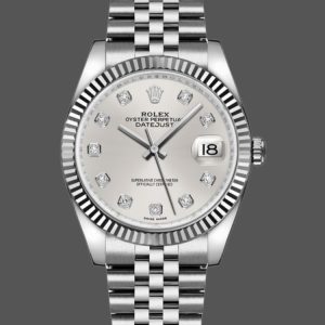 Rolex Datejust 116234-0084 Silver Diamond Dial 36mm Unisex Replica Watch