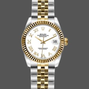 Rolex Datejust 179173 White Roman Numeral Dial 26MM Lady Replica Watch