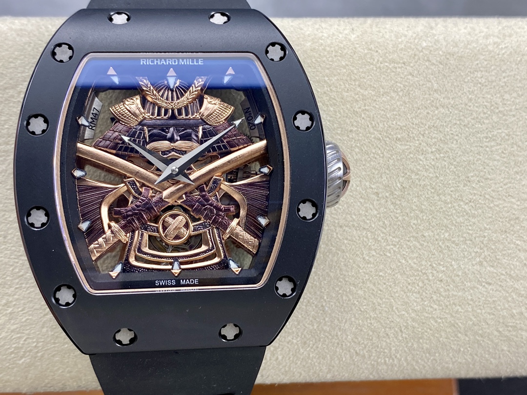Richard Mille RM47 Edition Tourbillon Skeleton Black Ceramic Casing Watch - Image 3