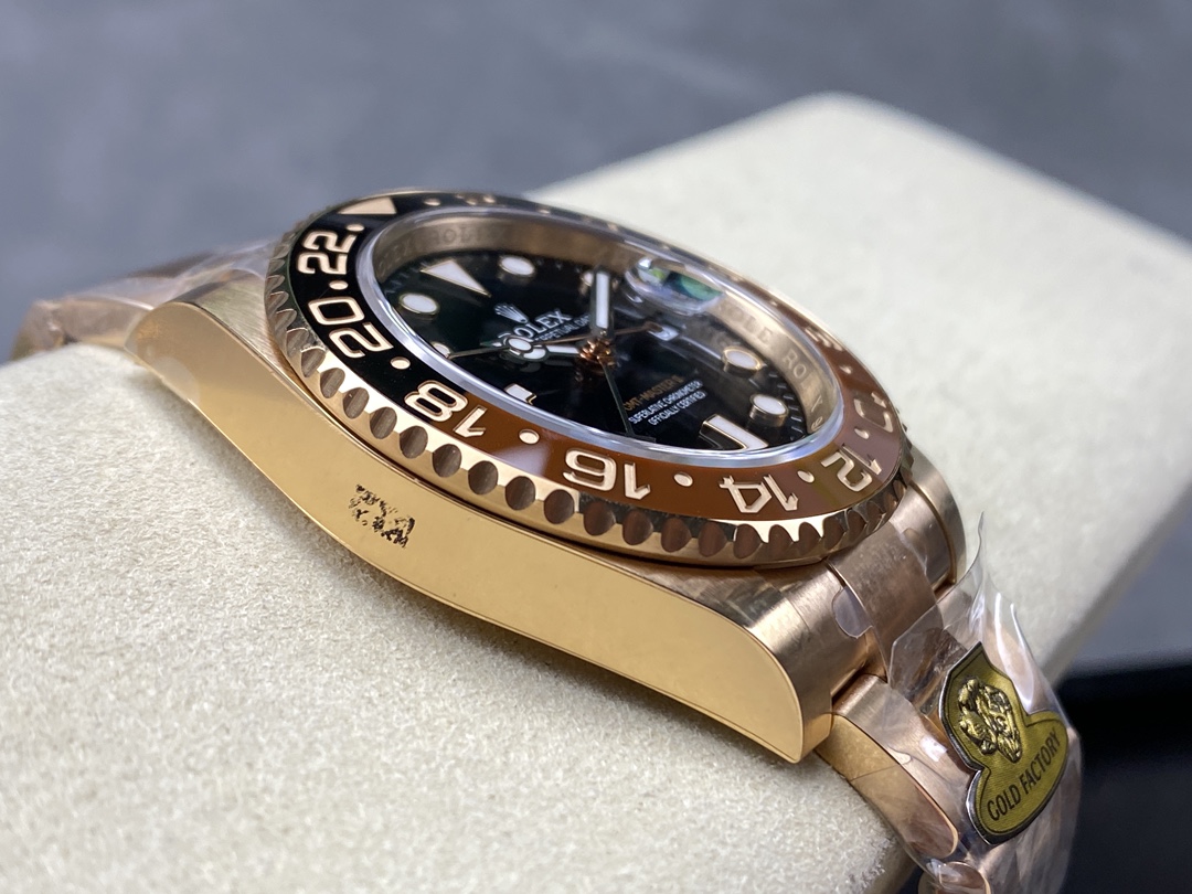 Rolex GMT-Master II 126715CHNR Black Dial Everose case 40MM Mens Replica Watch - Image 7