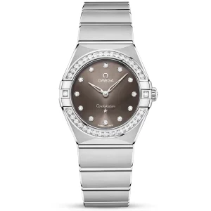 OMEGA Constellation 28mm Grey Diamond Dial and Bezel Watch