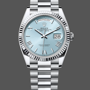 Rolex Day Date 128236 0018 Ice Blue Roman Dial