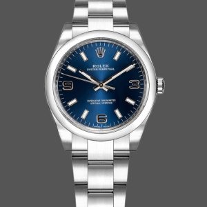 Rolex Oyster Perpetual 177200 Blue Dial Domed Bezel 31mm Lady Replica Watch