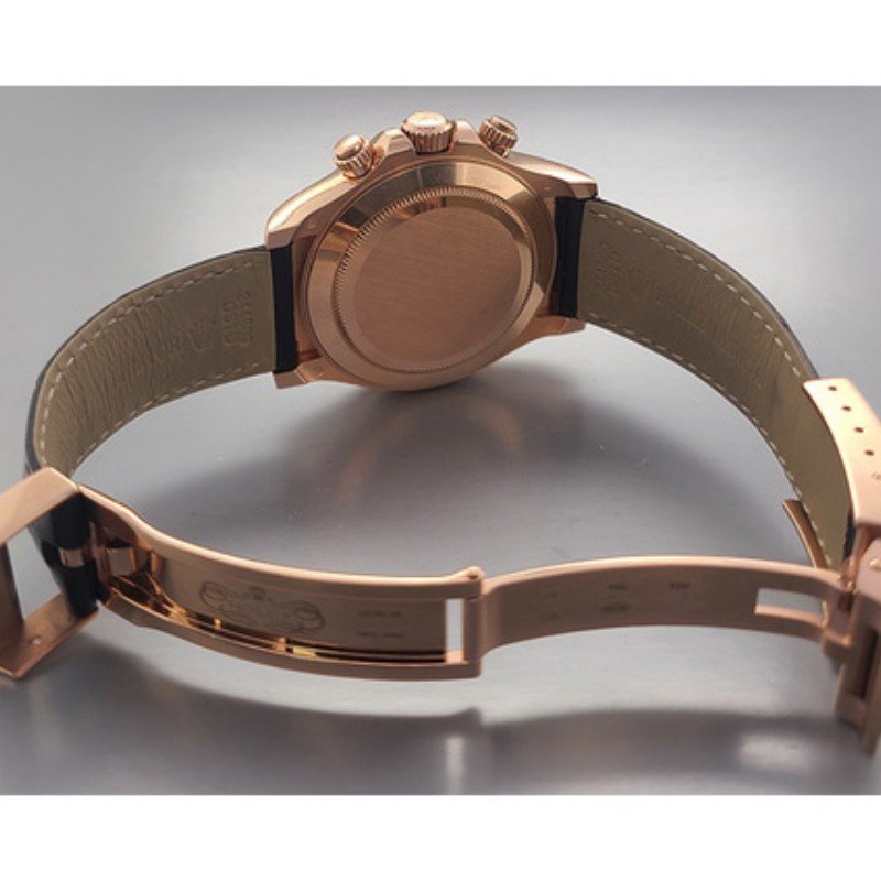 Rolex Cosmograph Daytona 116515LN Leather strap Black Pink Dial 40mm Mens Replica Watch - Image 5