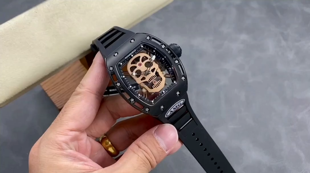 5 Colors Richard Mille Limited Edition RM52 Skull Titanium Tourbillon Openworked Dial - Image 9