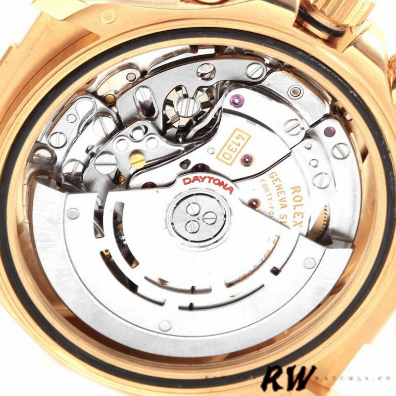 Rolex Cosmograph Daytona 116518 Leather strap Blue Dial 40mm Mens Replica Watch - Image 4