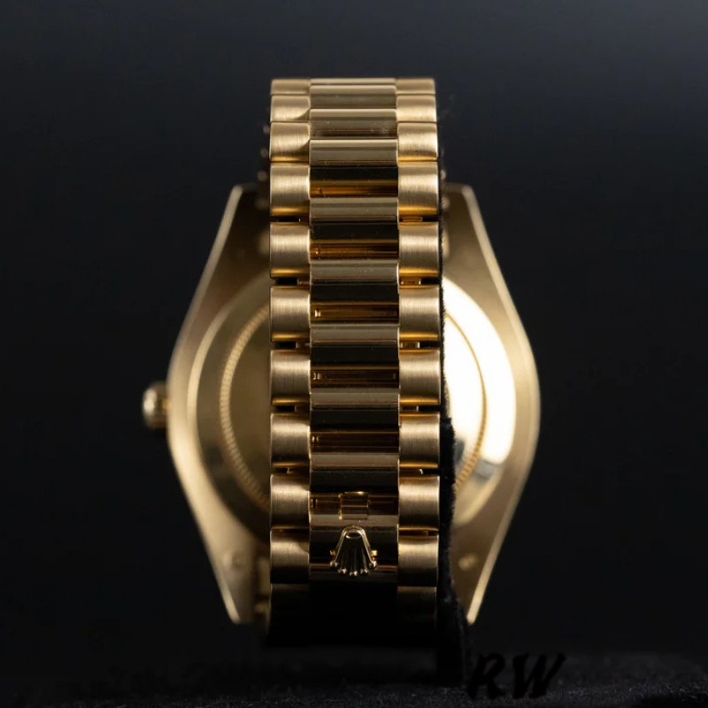 Rolex Day-Date 218238 Champagne Ruby Dial Yellow Gold 41MM Mens Replica Watch - Image 5