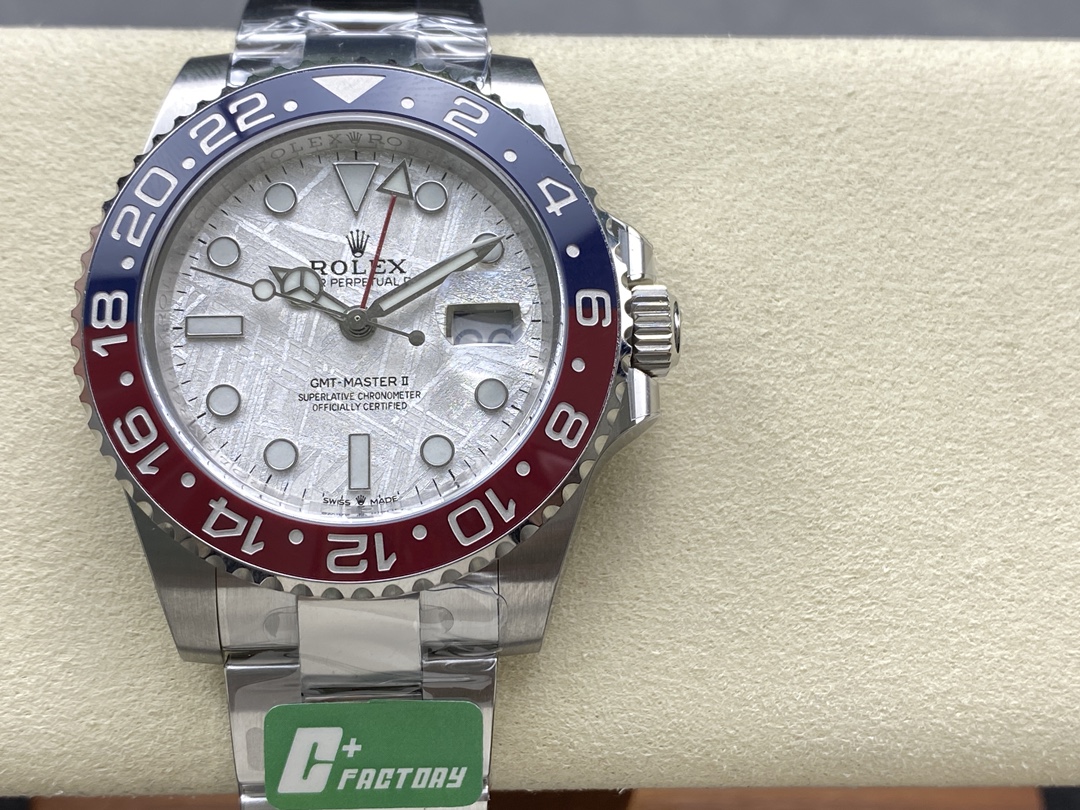 Rolex GMT-Master II 126719 0002 White Gold Meteorite Grey Dial 40mm Mens Replica Watch - Image 3