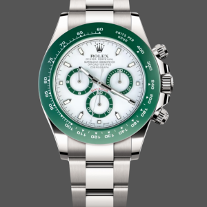 Rolex Daytona Oyster Perpetual 116500LV Green Ceramic Bezel White Dial