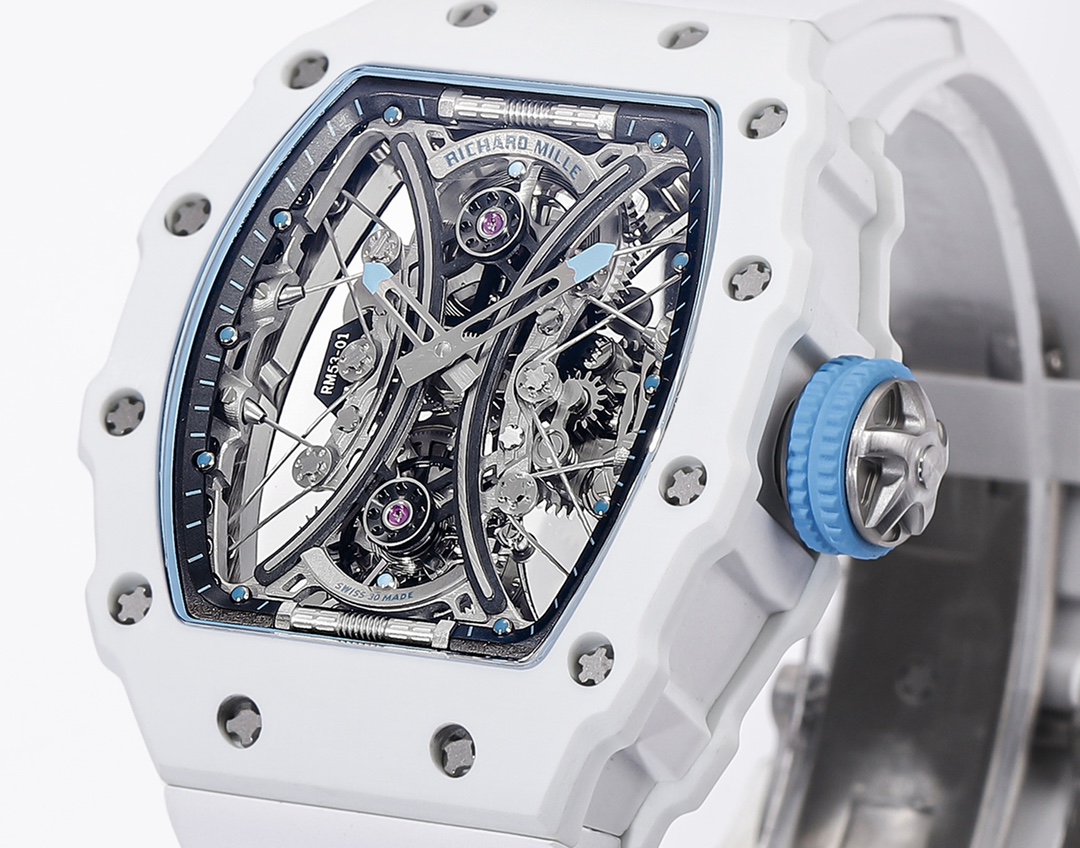 Richard Mille RM053-01 Pablo MacDonough Skeleton Dial White Rubber Strap - Image 5
