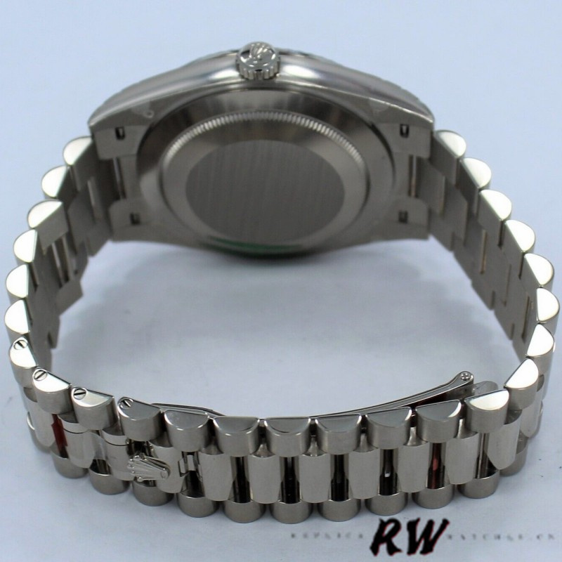 Rolex Day-Date 228239 Green Roman Dial Fluted Bezel 40mm Mens Replica Watch - Image 16