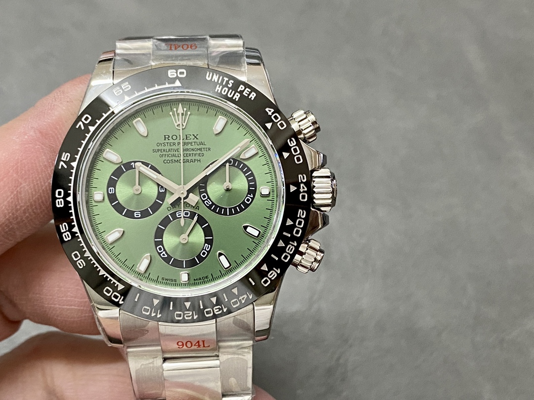 Rolex Daytona Platinum Green Dial Ceramic Bezel LNIB 126506 40mm Stainless Steel Men's Watch - Image 3