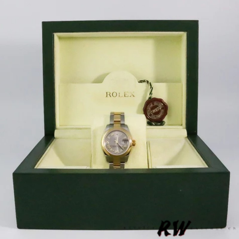 Rolex Datejust 179163 Sunbeam Gray Dial Domed Dezel 26MM Lady Replica Watch - Image 6