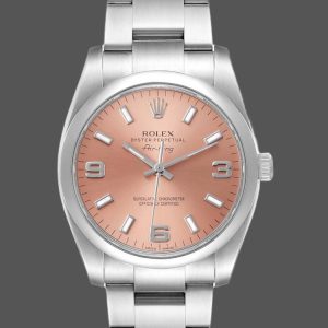 Rolex Oyster Perpetual Air-King 114200 Salmon Dial 34mm Unisex Replica watch