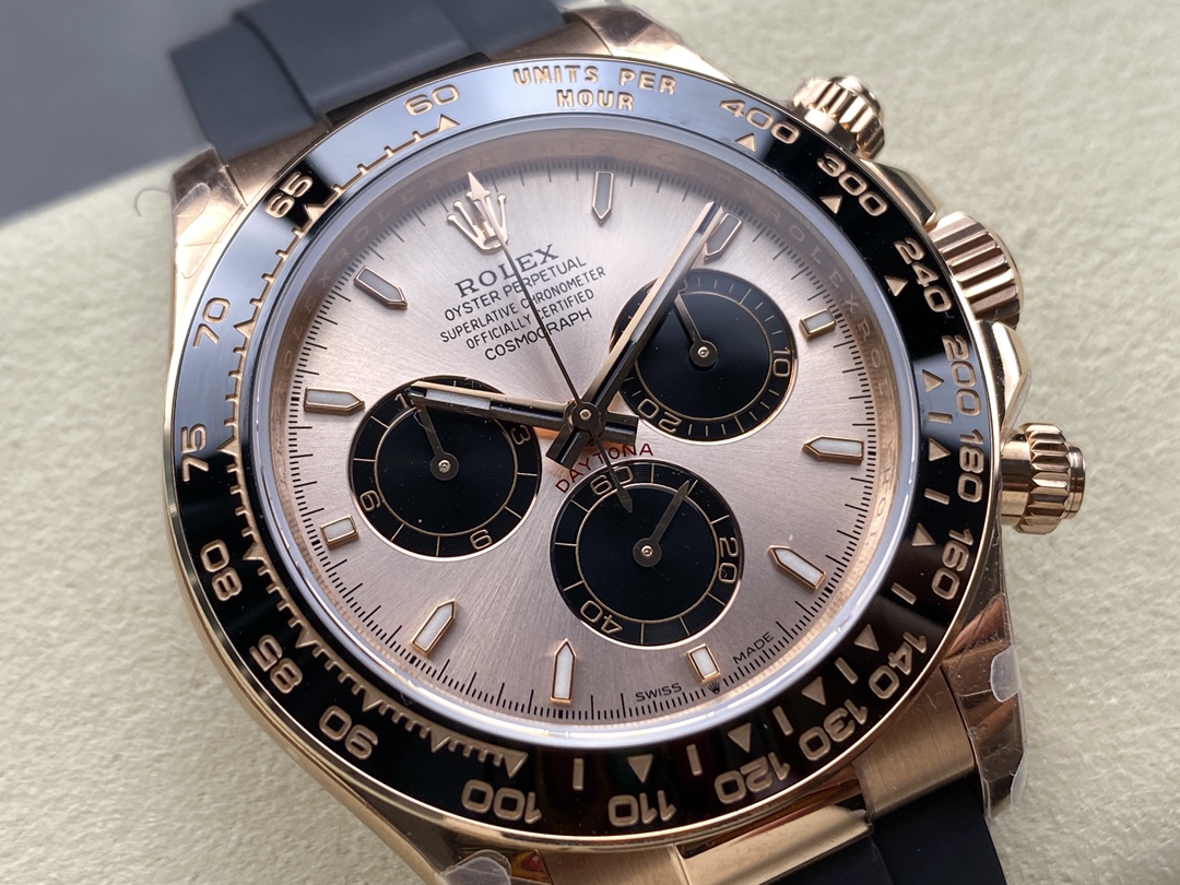 Rolex Cosmograph Daytona 116515LN Black Pink Dial 40mm Mens Replica Watch - Image 5