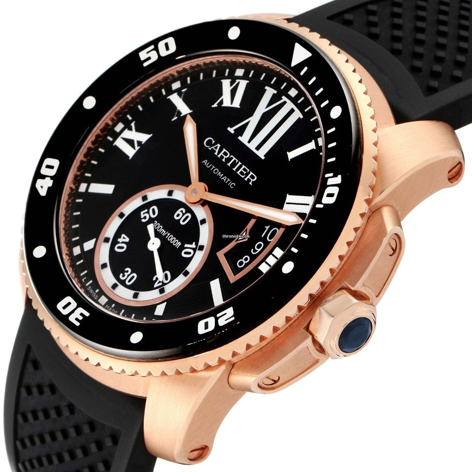 CARTIER Calibre Rose Gold Black 42mm WGCA0010 - Image 5