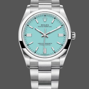2024 Rolex Oyster Perpetual 126000 Stainless Steel Baby Blue Dial Replica Watch