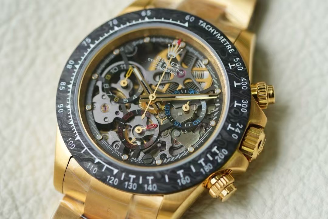 Rolex Daytona 116508 Artisans de Genève Skeleton Dial Steel Case Replica Watch - Image 4