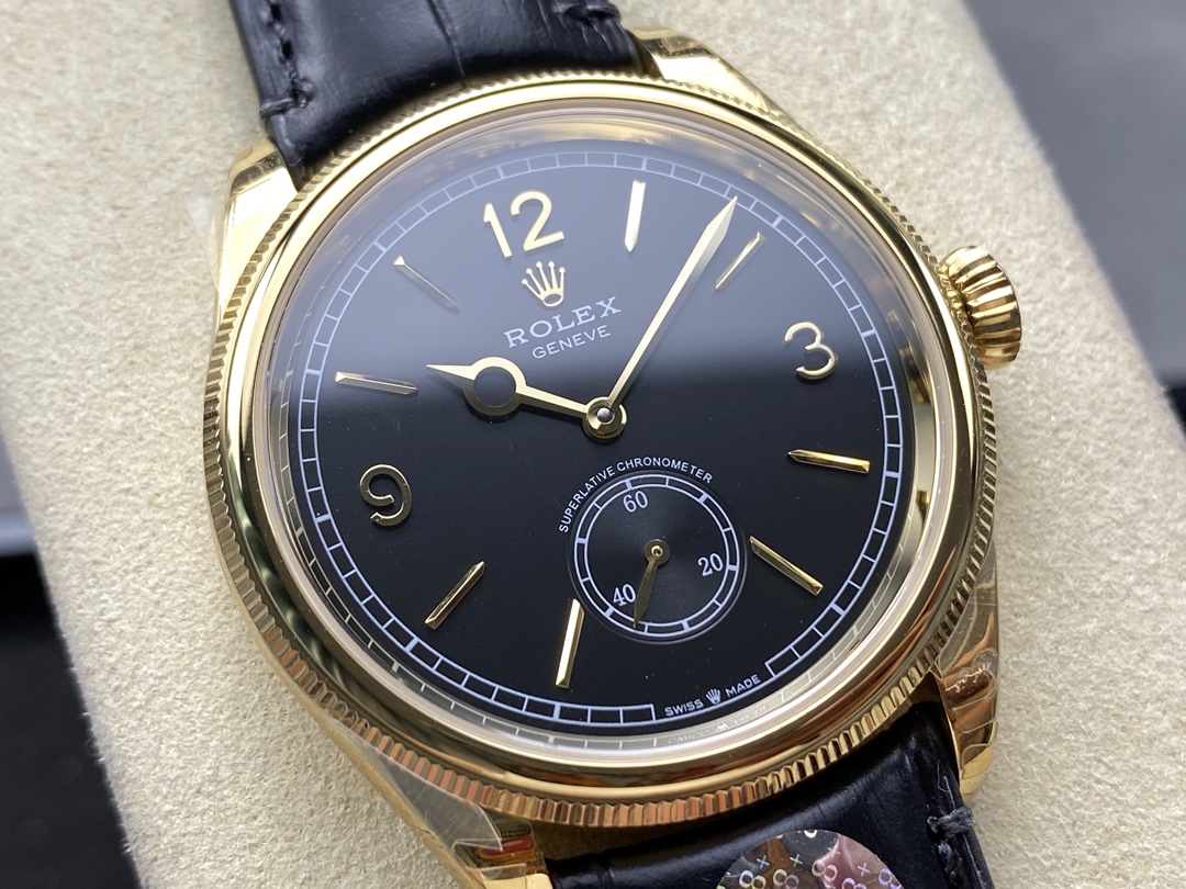 Rolex 1908 Yellow Gold 52508 0002 39 mm Replica Watch - Image 4