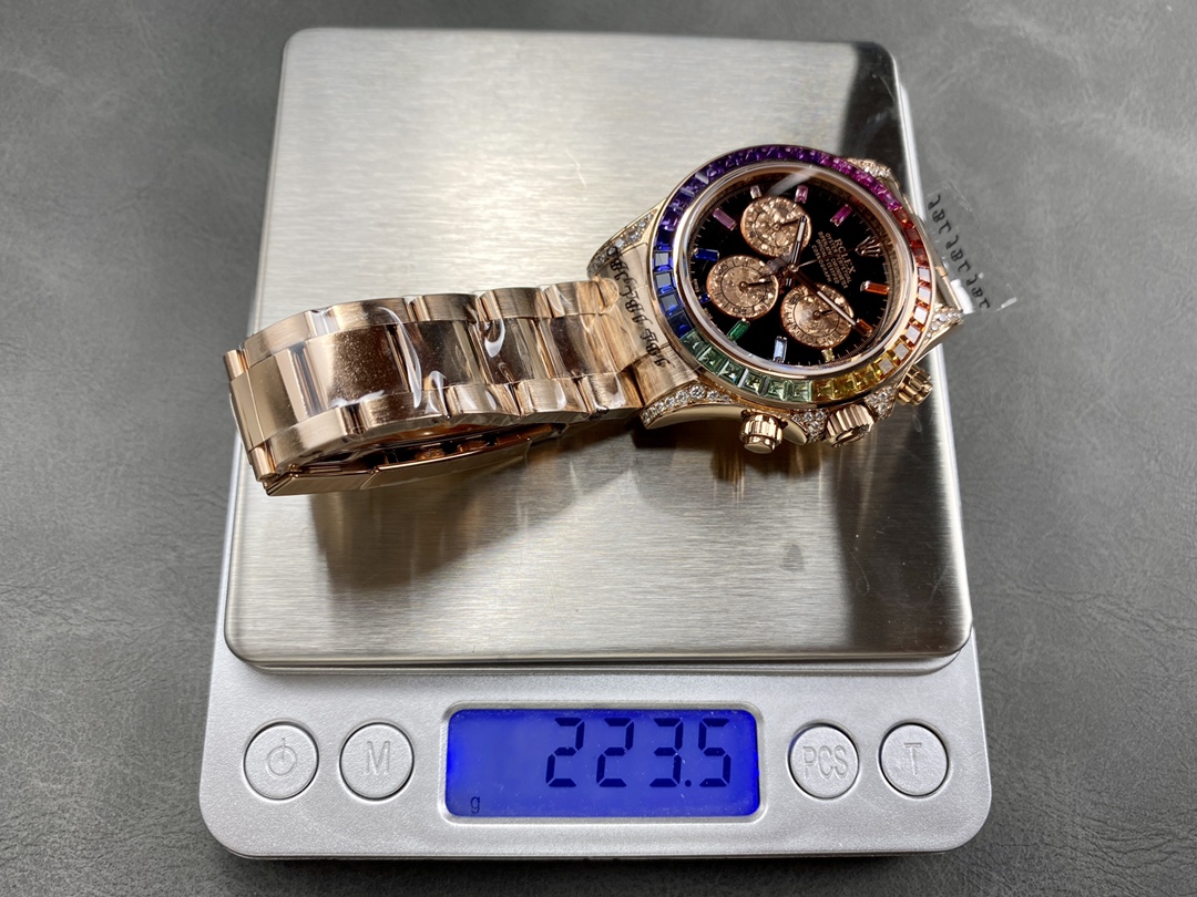 Rolex Cosmograph Daytona 40mm Black Sapphire Rainbow Dial 116595RBOW - Image 11