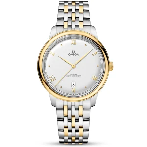 OMEGA De Ville Prestige 40mm Two-Tone Silver Dial Men's Automatic Bracelet Watch